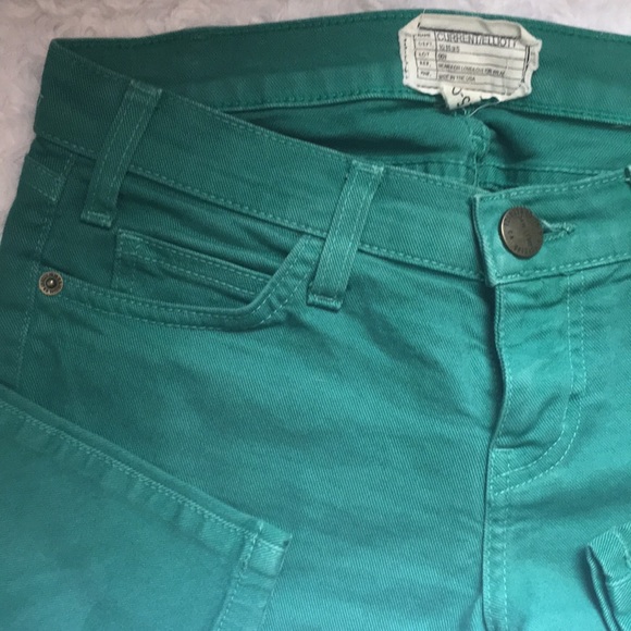 Current Elliot Green Skinny Jeans Size 25 - Picture 5 of 5